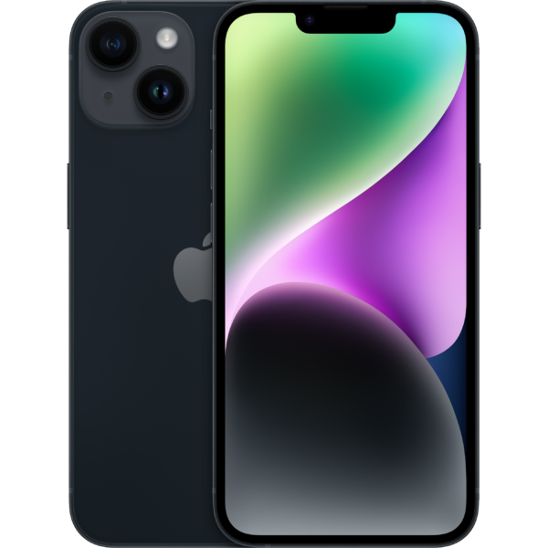 iPhone 14, zwart, 128 GB