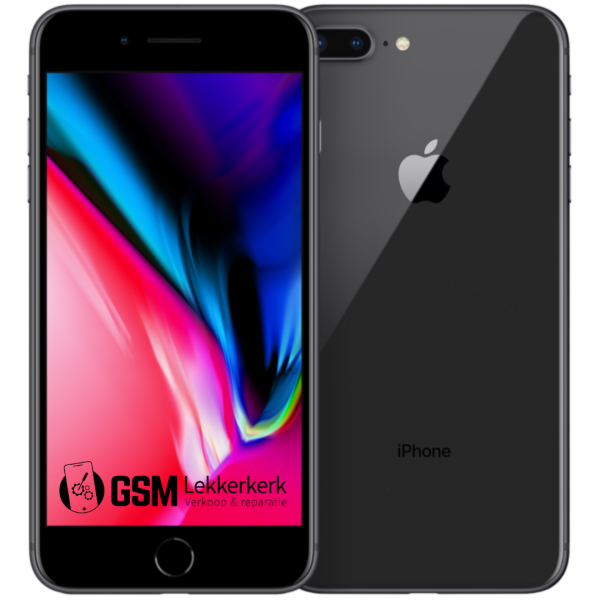 iPhone 8 Plus, zwart, 256 GB