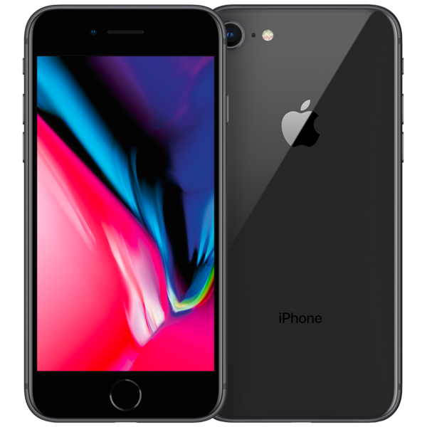 iPhone 8, zwart, 64 GB