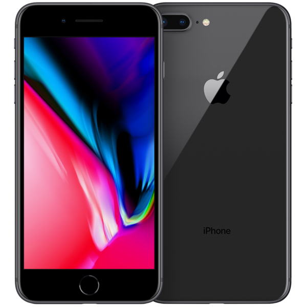 iPhone 8 Plus, zwart, 64 GB