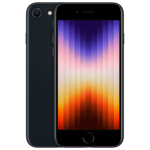 iPhone SE 2022, zwart, 64 GB