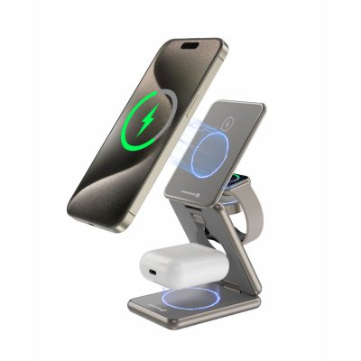 3-in-1 oplader metaal