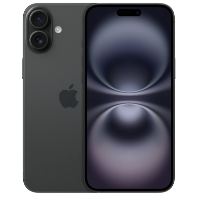 iPhone 16, zwart, 128GB