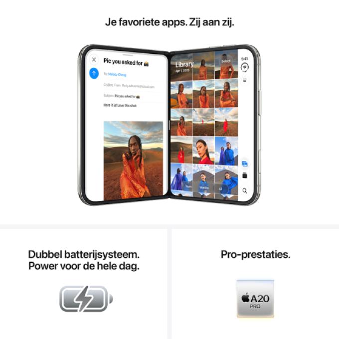 iPhone Duo, wit, 256GB