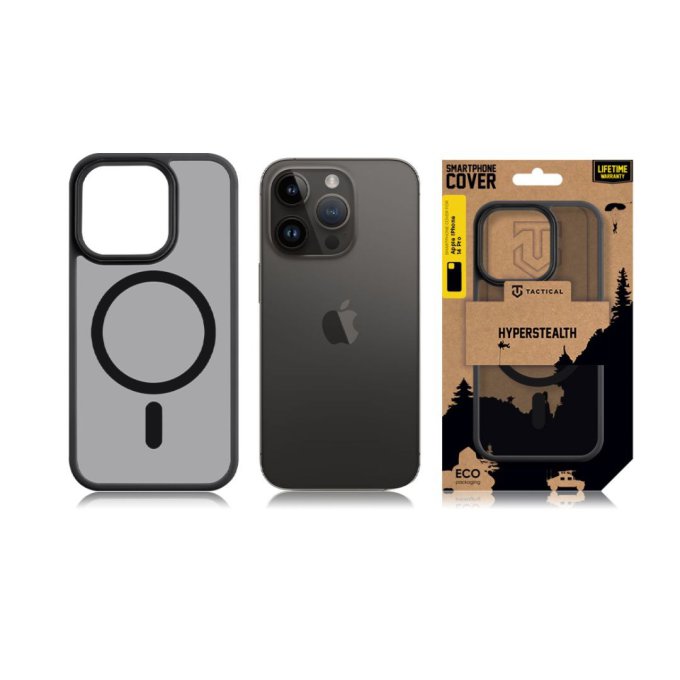 Apple iPhone 14 Pro, Magforce Hyperstealth Cover, Asphalt