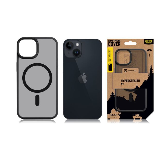 Apple iPhone 14 Plus, Magforce Hyperstealth Cover, Asphalt