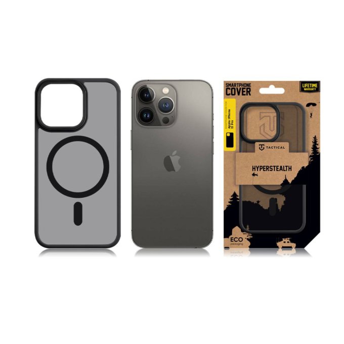 Apple iPhone 13 Pro, Magforce Hyperstealth Cover, Asphalt