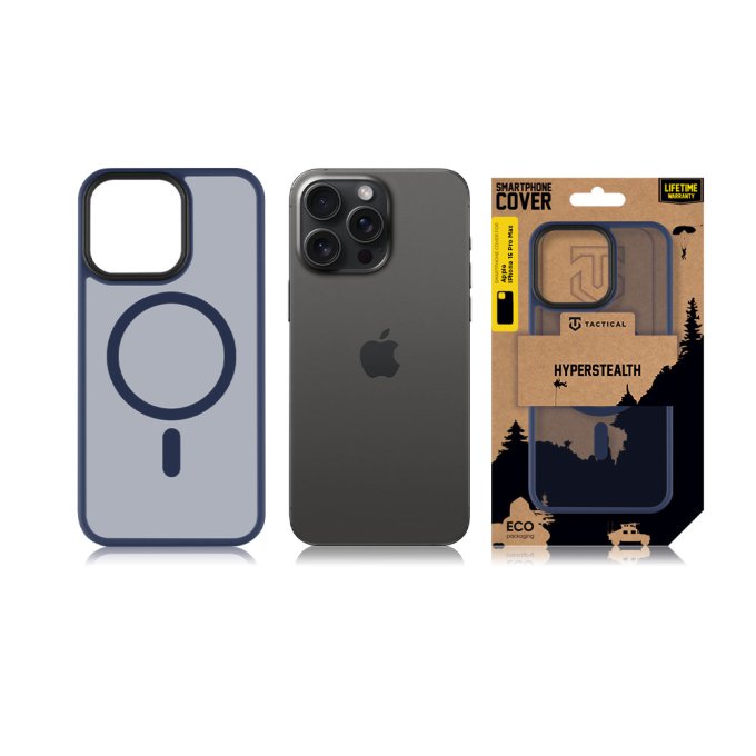Apple iPhone 15 Pro, Magforce Hyperstealth Cover, Deep Blue