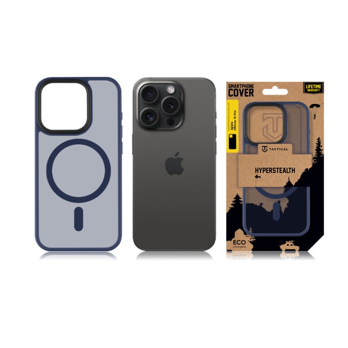 Apple iPhone 15 Pro , Magforce Hyperstealth Cover, Deep Blue