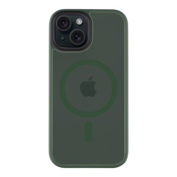 Apple iPhone 15, Magfprce Hyperstealth Cover, Forest Green