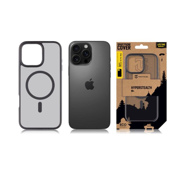 Apple iPhone 16 Pro, Magforce Hyperstealth Cover, Asphalt
